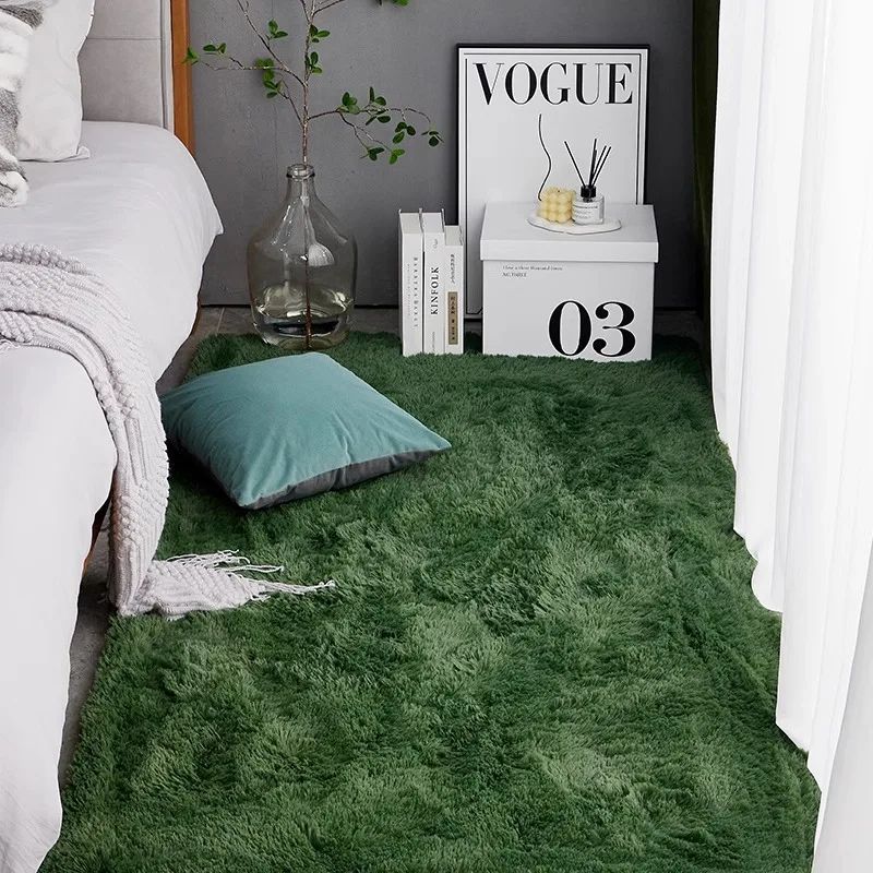 Commercial Dishwasher Table - VIKAMA Silk Wool Rugs Luxurious Green
