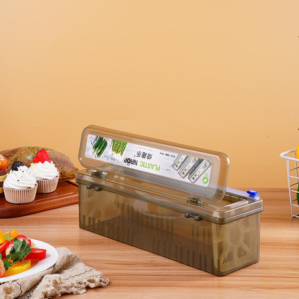 Commercial Kitchen Utensil Holder - Plastic Wrap Dispenser Cling Film Cutter