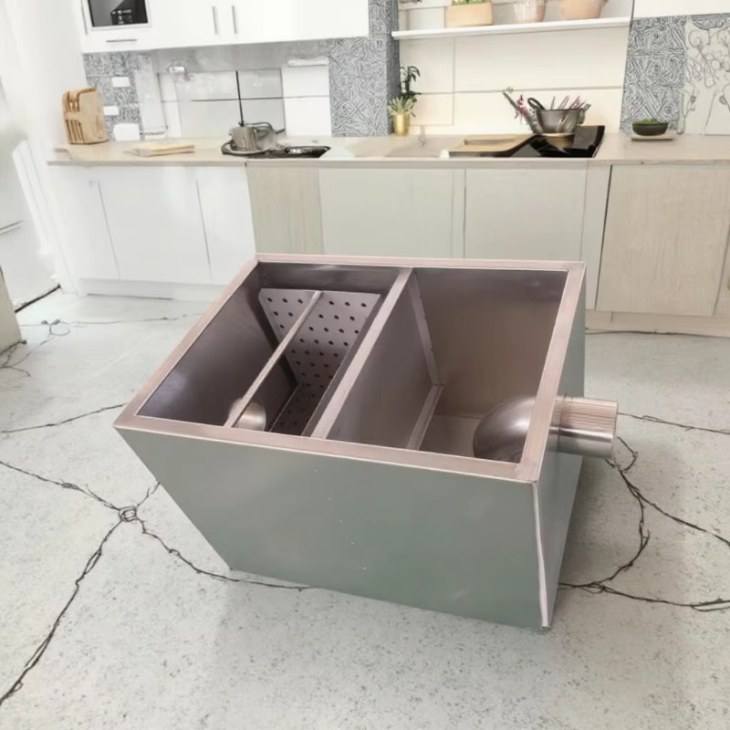 Commercial Kitchen Grease Trap - New stainless steel kitchen grease trap