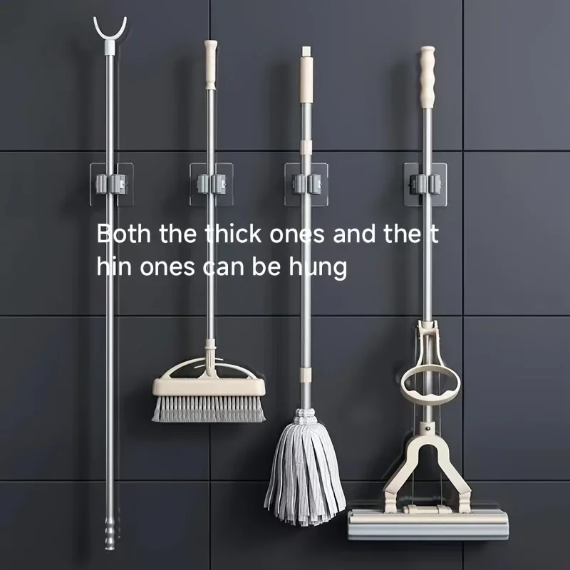 Mop Holder Self-adhesive Broom - Commercial Kitchen Utensil Holder recension och pris