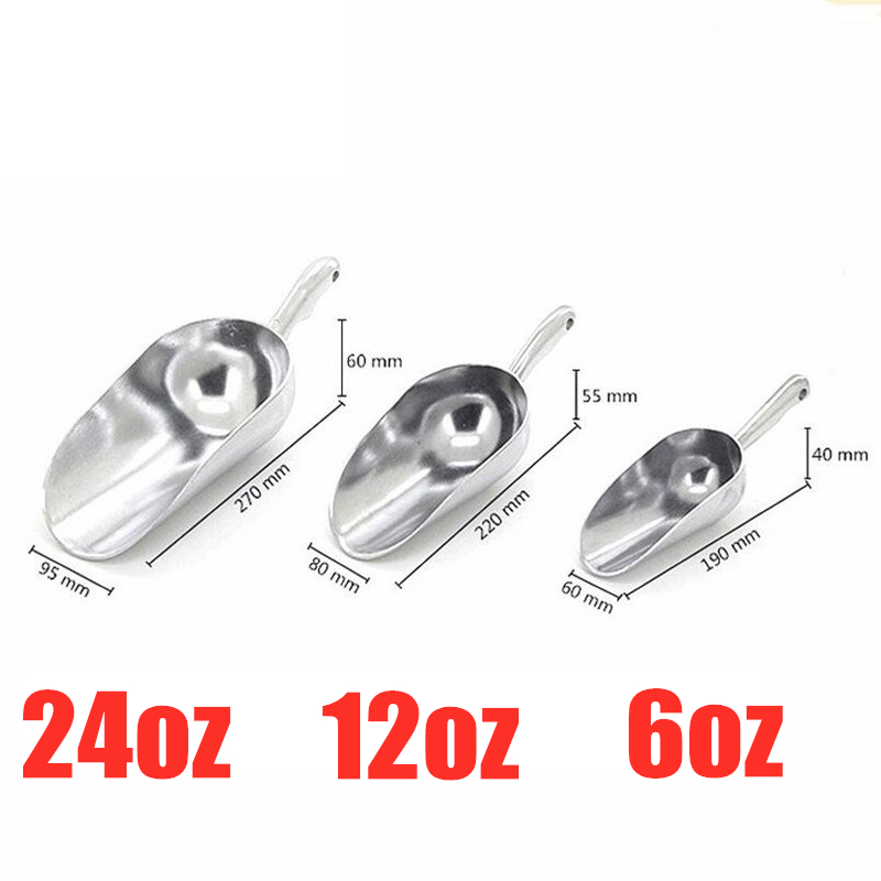6oz/12oz/24oz Aluminum Ice Sco - Commercial Kitchen And Bar recension och pris