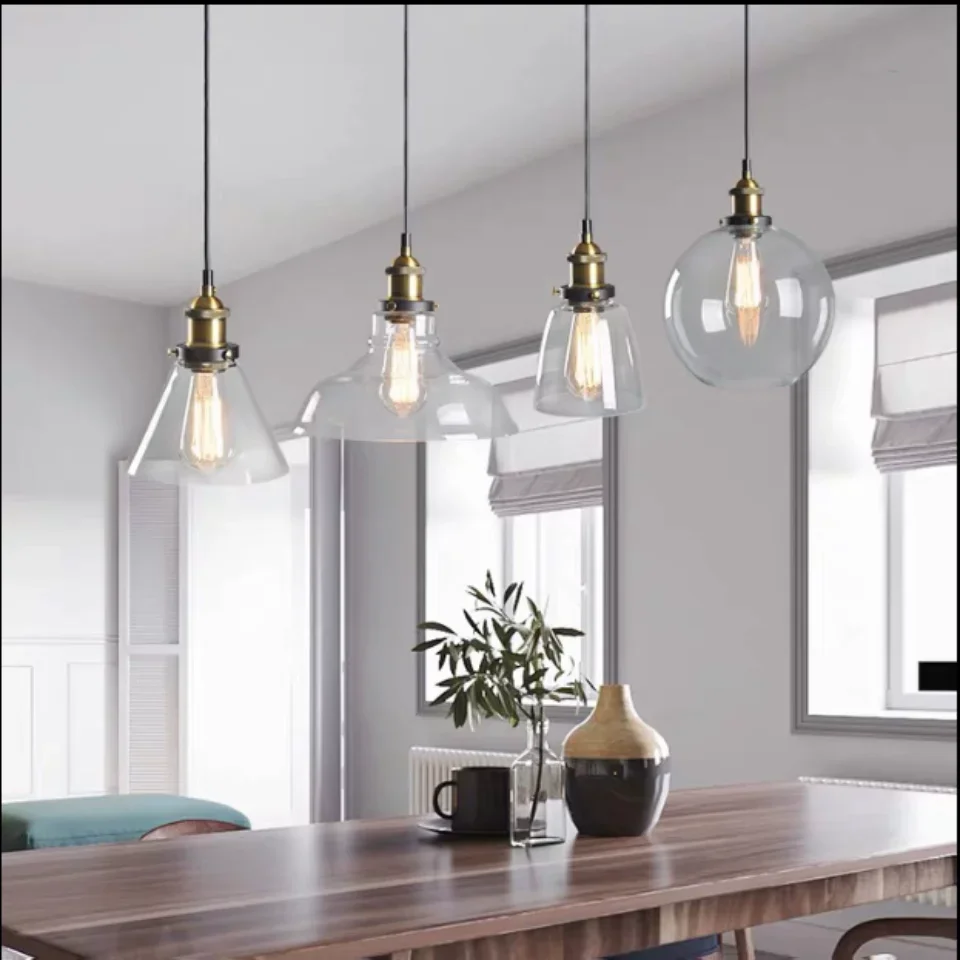 Nordic Retro Style Glass Penda - Commercial Kitchen Light recension och pris