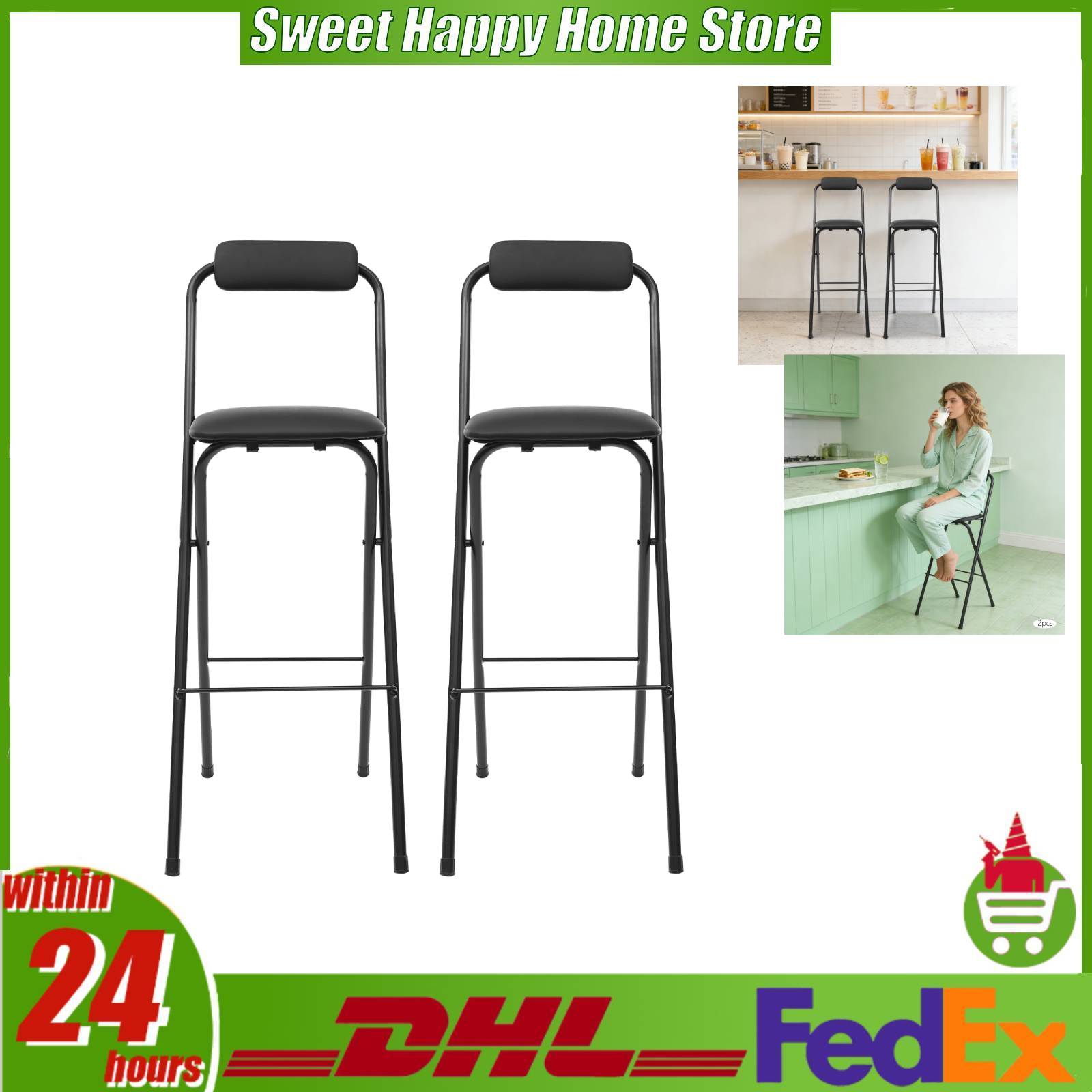2 Pack Folding Bar Stools Port - Commercial Kitchen Hardware recension och pris