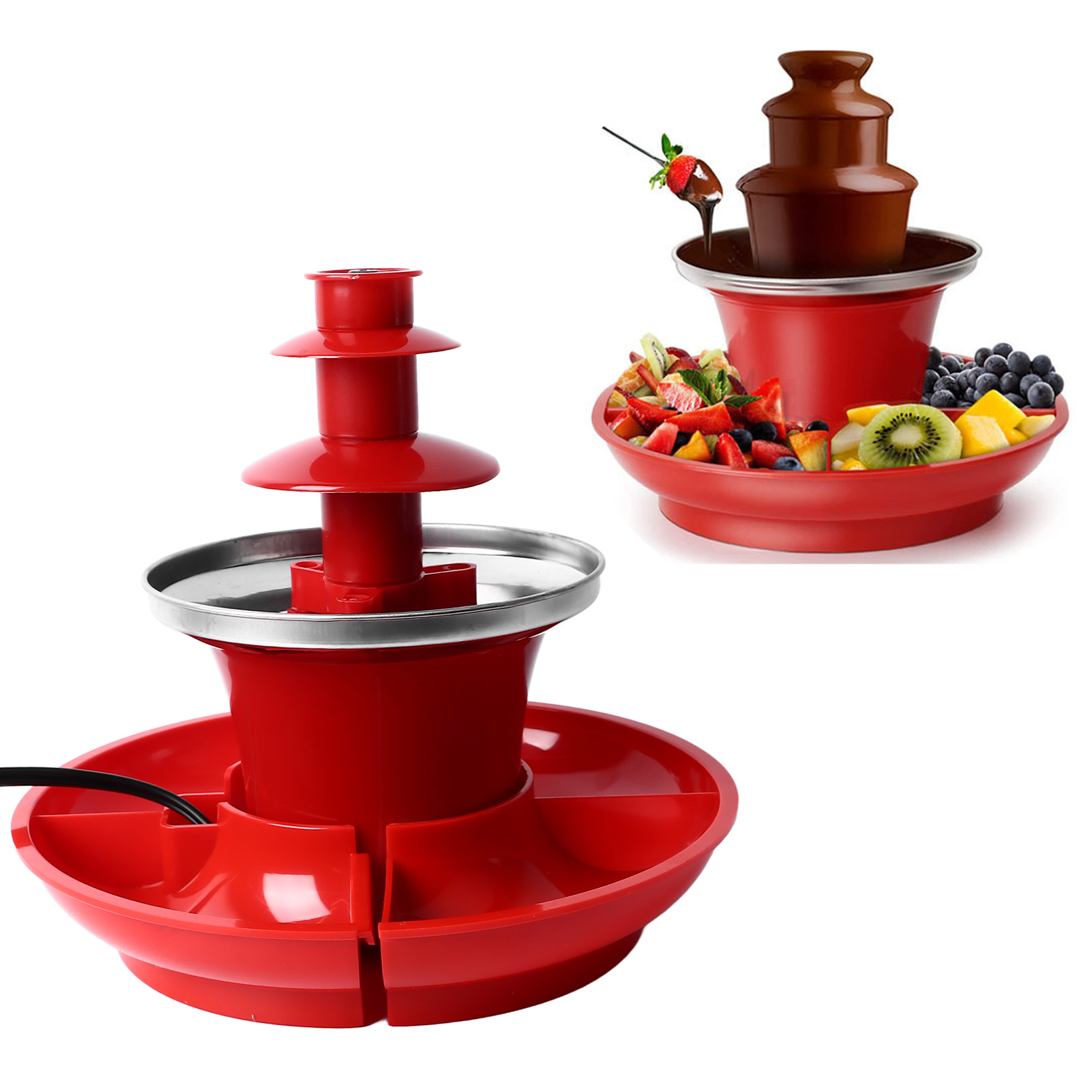 3 Layer Chocolate Sauce Founta - Chocolate Fountain Commercial recension och pris