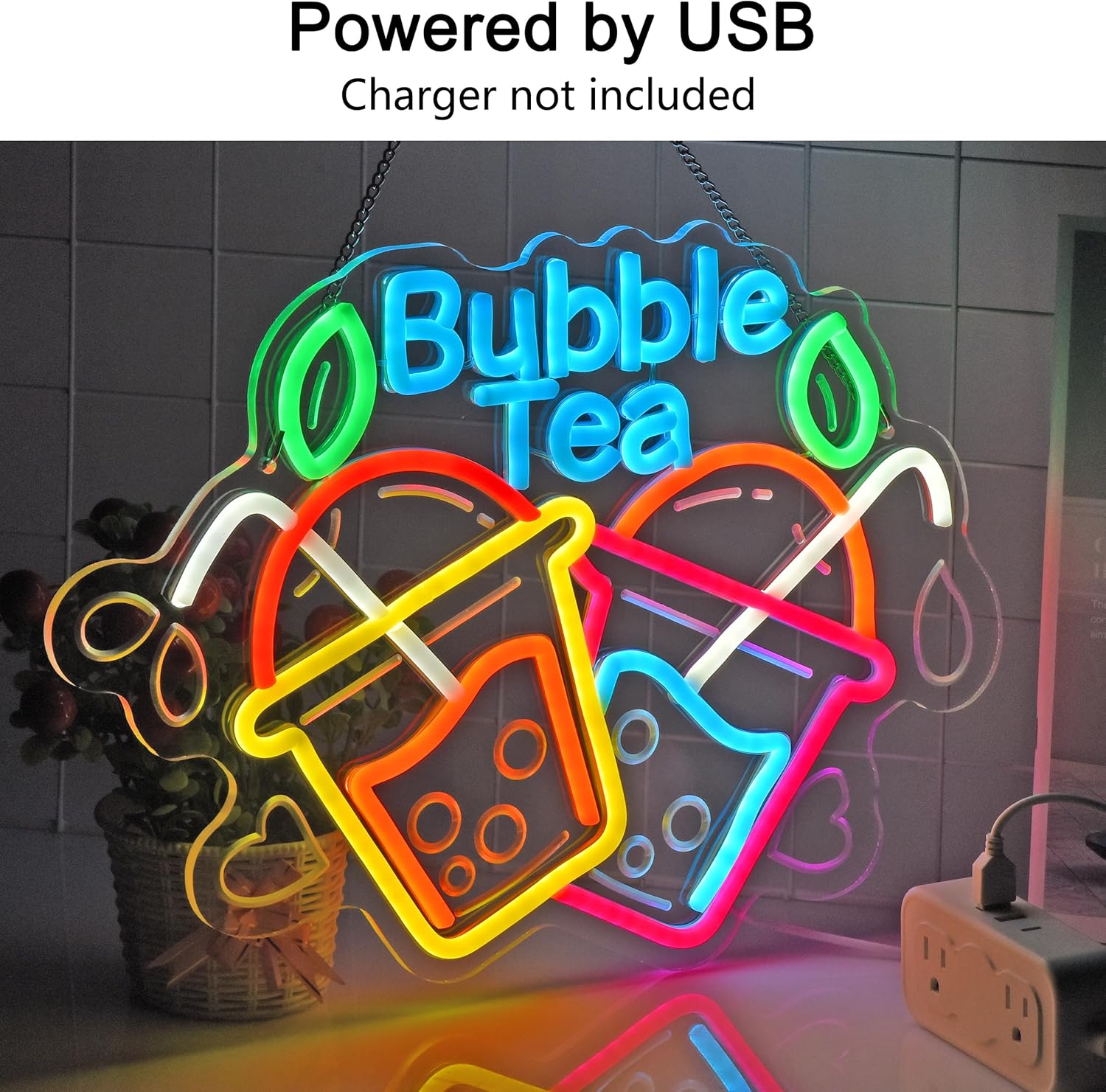 Bubble Tea Neon Sign USB Led L - Commercial Kitchen Light recension och pris