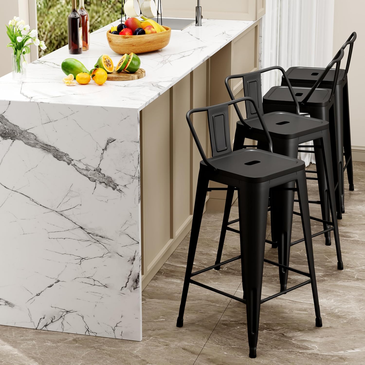Industrial Metal Bar Stools wi - Commercial Kitchen And Bar recension och pris