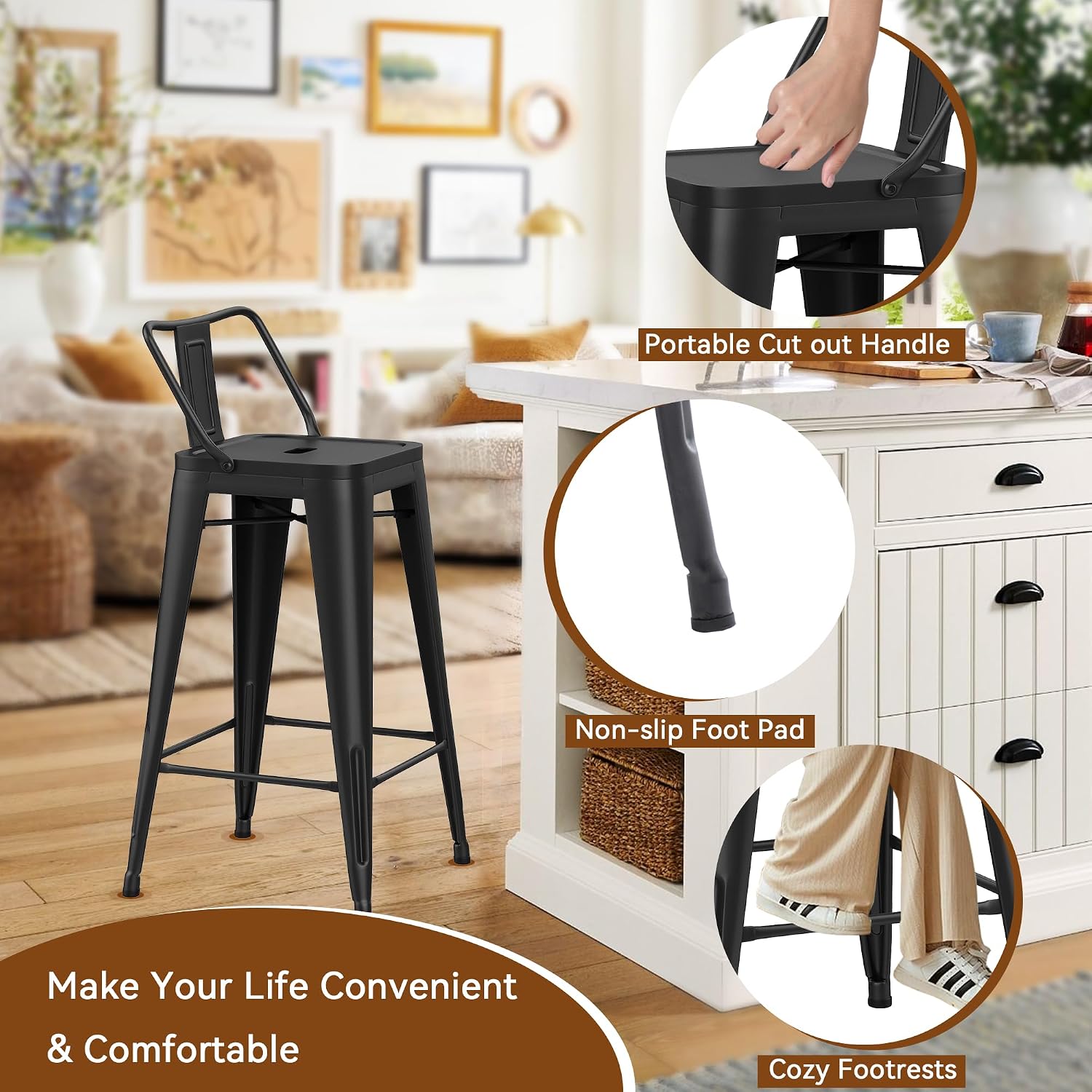 Industrial Metal Bar Stools wi - Commercial Kitchen And Bar recension och pris