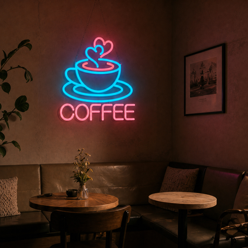 Coffee Neon Sign LED Neon Ligh - Commercial Kitchen Light recension och pris