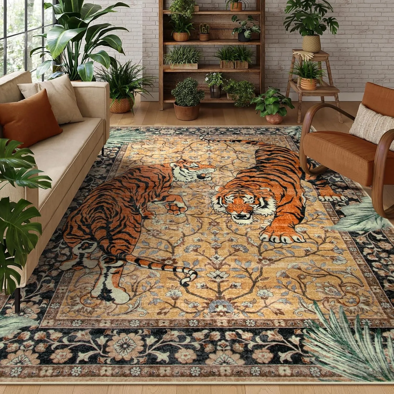 Jungle Tiger Rug for Living Ro - Commercial Dishwasher Table recension och pris