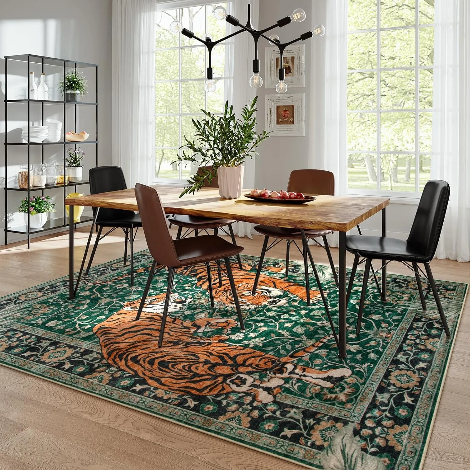 Jungle Tiger Rug for Living Ro - Commercial Dishwasher Table recension och pris