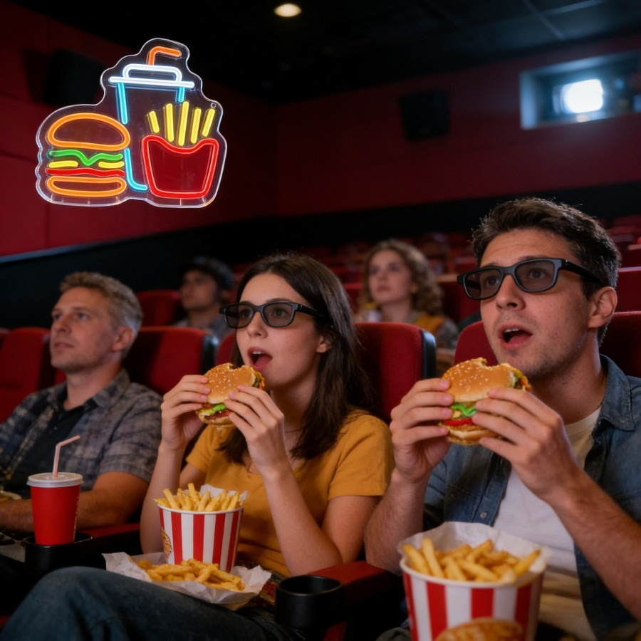 Burger Fries Drink Fast Food L - Commercial Kitchen Light recension och pris
