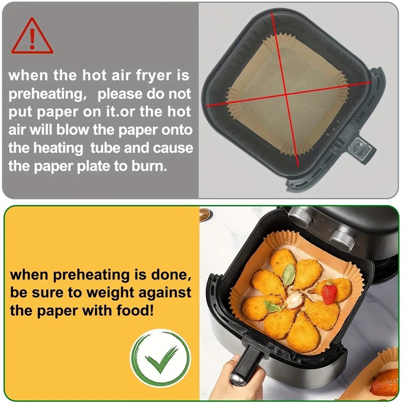 Air Fryer Paper Liners Disposa - Commercial Kitchen Appliances recension och pris