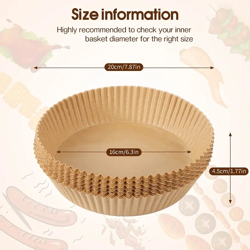 Air Fryer Paper Liners Disposa - Commercial Kitchen Appliances recension och pris