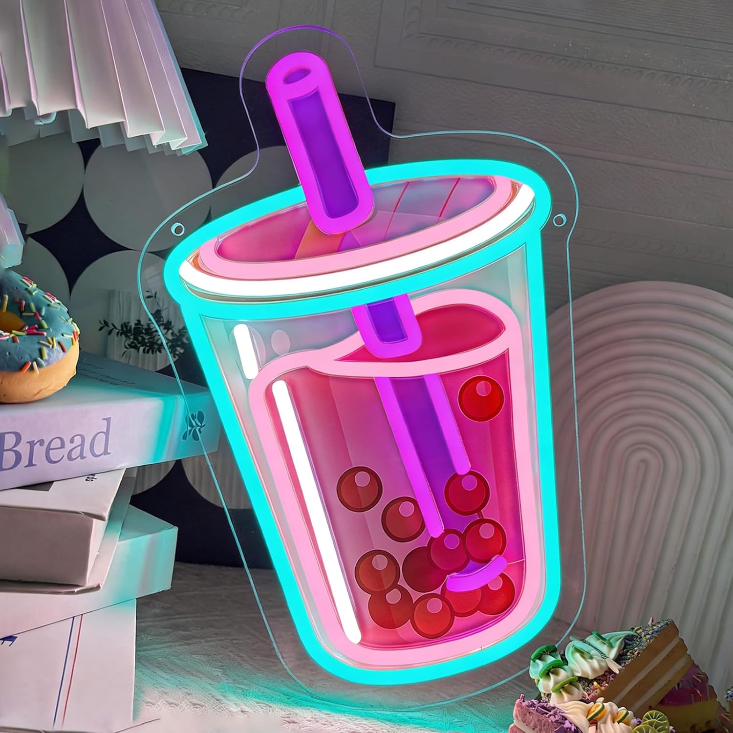 Bubble Tea Neon Sign USB Power - Commercial Kitchen Light recension och pris