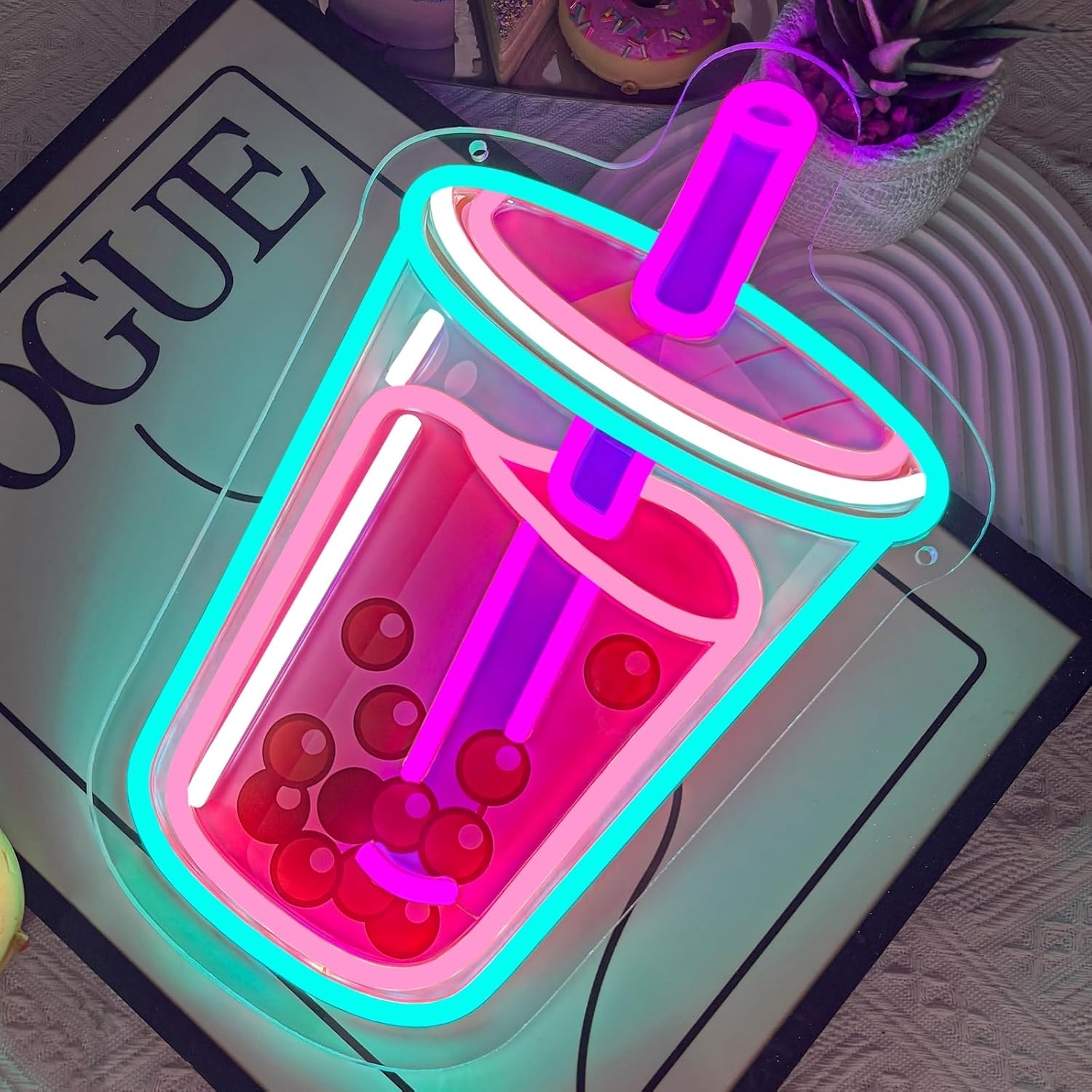 Bubble Tea Neon Sign USB Power - Commercial Kitchen Light recension och pris